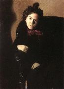 Konstantin Somov Portrait of the artist anna ostroumova oil painting